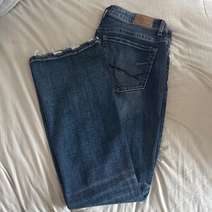 BKE Distressed Dark Blue Jeans